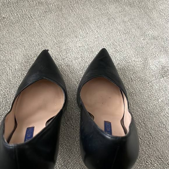 Stuart Weitzman black leather heels - Picture 7 of 8